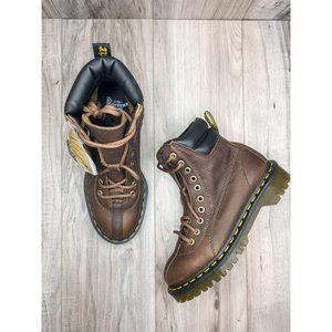 Dr Martens Santo Lace Up Boots Brown Grizzly